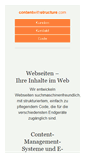 Mobile Screenshot of contentwithstructure.com