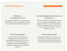 Tablet Screenshot of contentwithstructure.com